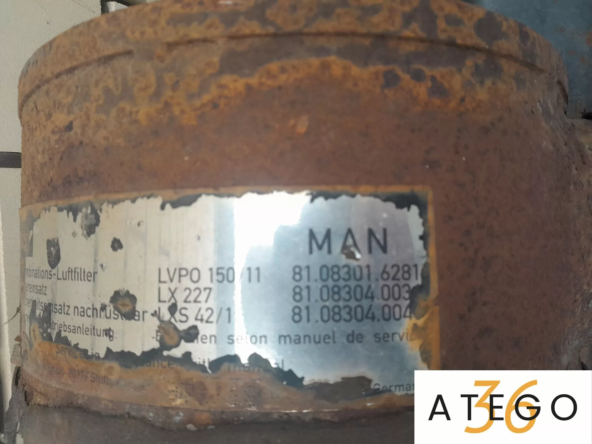 81.08301.6281 корпус воздушного фильтра