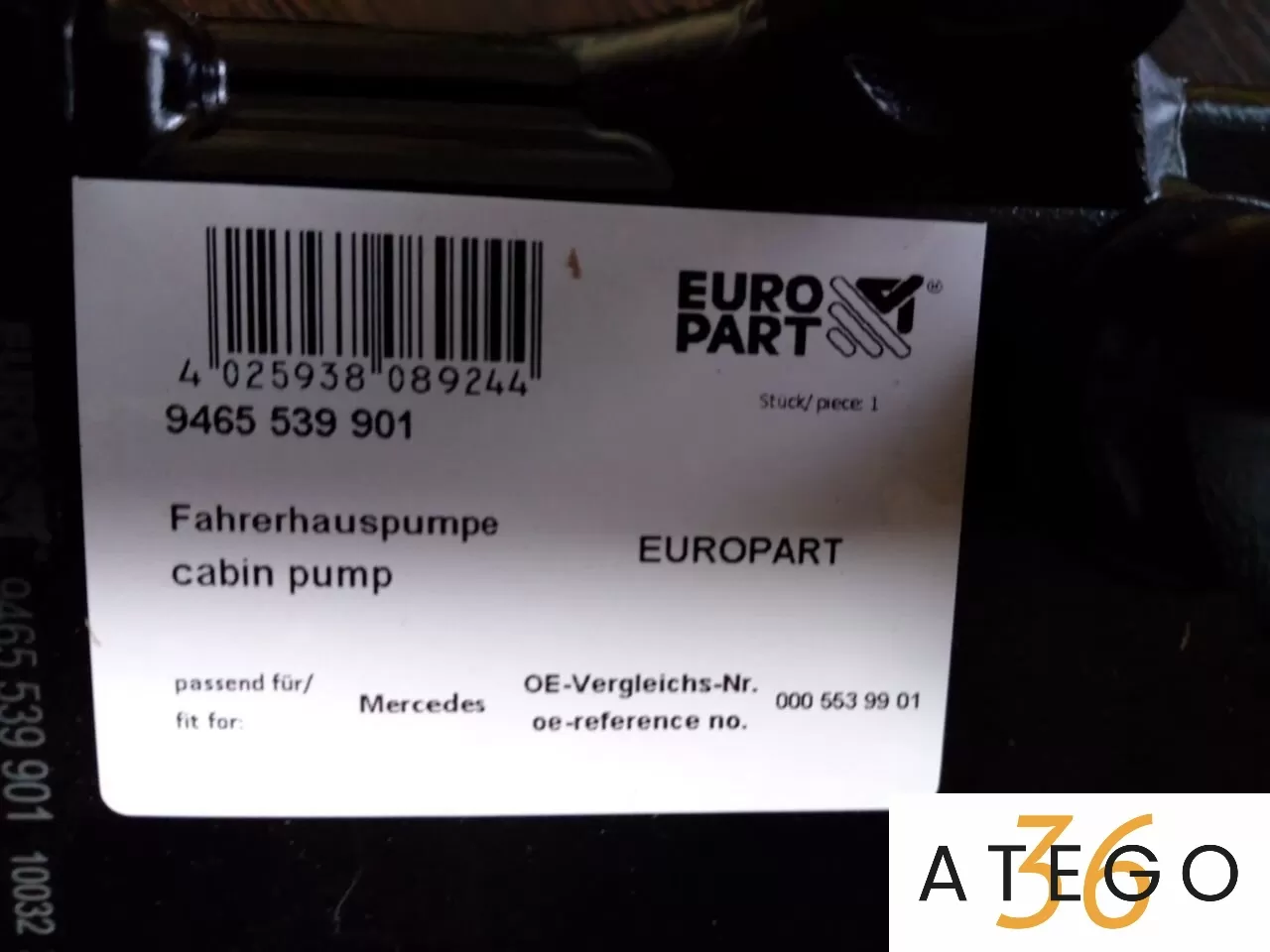 Насос подъема кабины Мерседес-Бенц