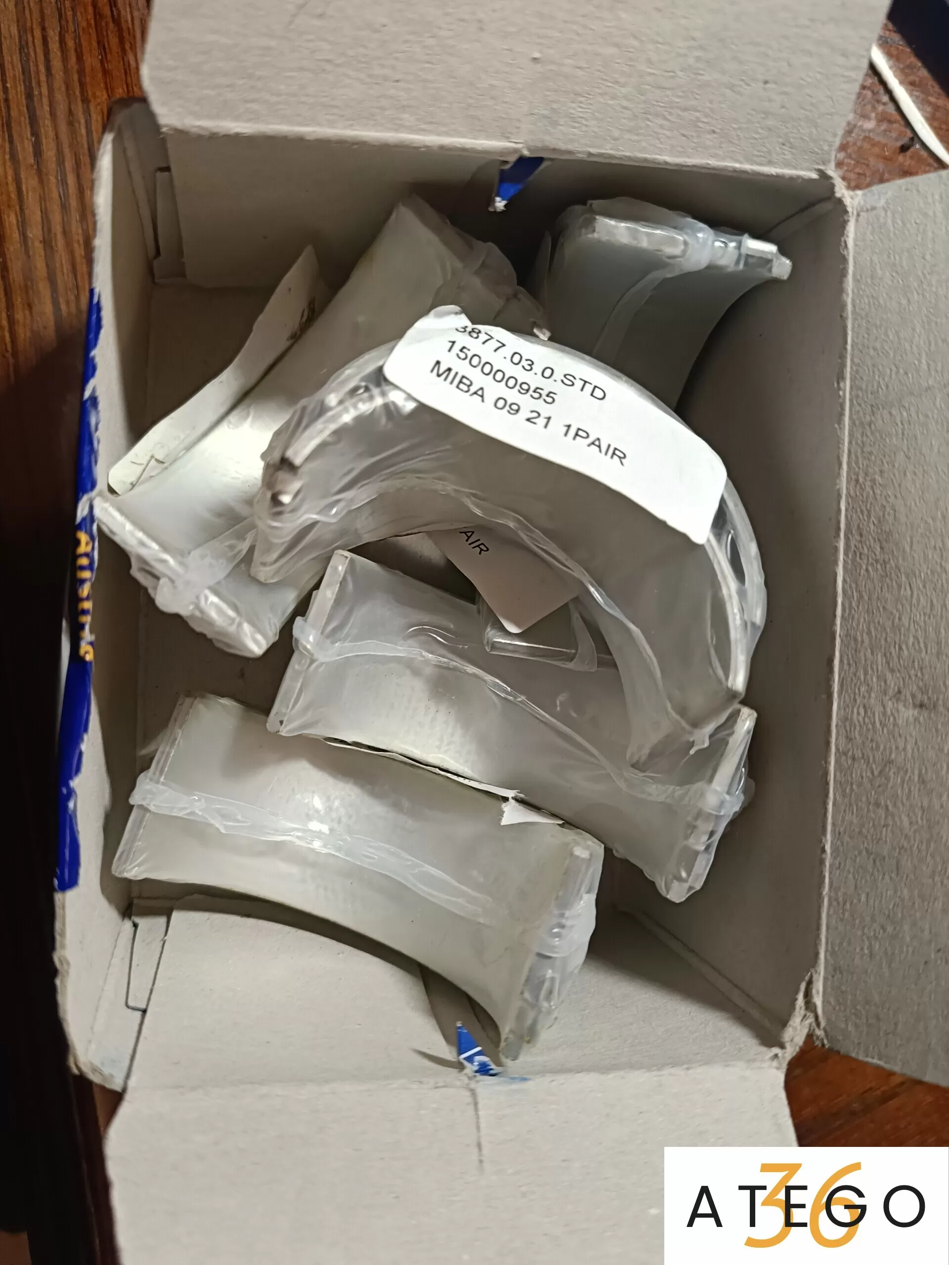 1852H070STD вкладыши коренные (комплект)  дв.D0824/D0826